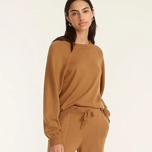 J. Crew Women's Crew Neck Sweater - Camel - Picture 1 of 6